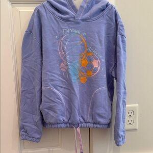 Lands' End Purple Kids Hoodie with Sports Design
